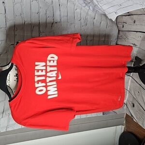 The Nike Tee Dri-Fit "Often Imitated" Graphic Tee Size Large